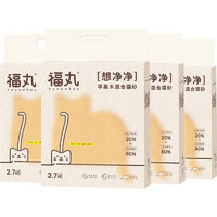 FUWAN 福丸 苹果木混合猫砂 2.7kg*4袋