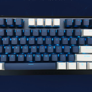 ThundeRobot 雷神 KL5087海洋之心 87键 2.4G蓝牙 双模机械键盘 蓝色 雷神青轴 单光