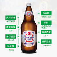 LiQ 漓泉 广西漓泉1998啤酒整箱超大瓶500ml大度12瓶装