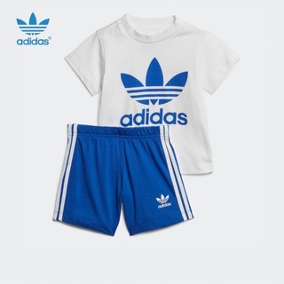PLUS会员：adidas 阿迪达斯 儿童短袖运动套装