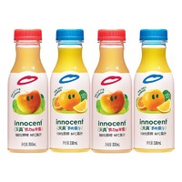 innocent 天真 NFC果汁组合装 2口味 330ml*4瓶（努力的苹果330ml*2瓶+多肉橙汁330ml*2瓶）