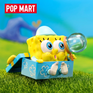 商品popmart泡泡玛特海绵宝宝睡衣派对系列盲盒玩具可爱呆萌创意礼物