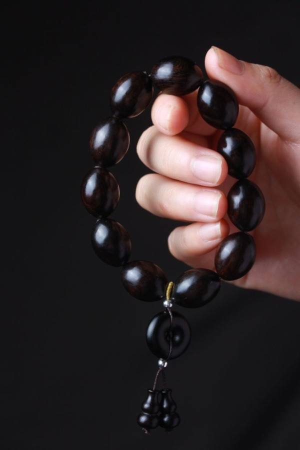 黑檀枣珠手串15cm