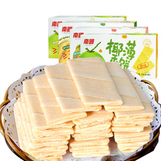 南国椰香薄饼160gX3盒椰子酥脆薄饼干海南特产休闲特色小吃零食品
