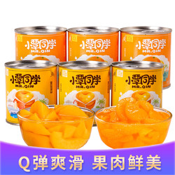 小覃同学 橘子罐头黄桃罐头新鲜水果糖水罐头混合装312g*6罐