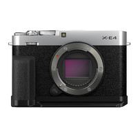 FUJI 富士 FILM）X-E4／XE4 微单相机 手柄套机 银色 2610万像素 4K视频 180度翻转自拍屏