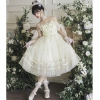 麻菟菟 Lolita洛丽塔 轻花嫁 cla系吊带裙 短款