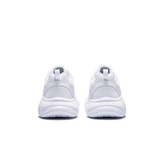 QIAODAN 乔丹 女子休闲运动鞋 XM3690318 白色/银色 44.5