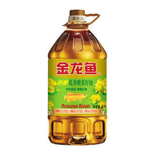 食用油 低芥酸 非转基因压榨 特香菜籽油5L（新老包装随机发货）