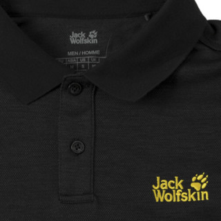 Jack Wolfskin 狼爪 男子POLO衫 5820051-6000 黑色 S