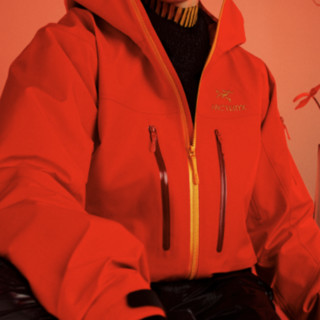 ARC'TERYX 始祖鸟 ASCENT攀岩系列 ALPHA SV 男子冲锋衣 25681 牛年红 XL