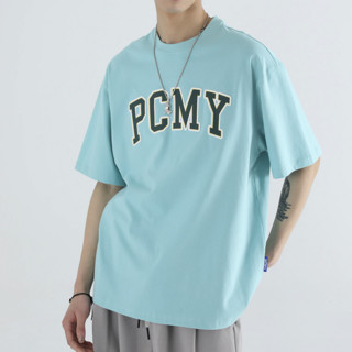 PSYCHO MONKEY 男女款圆领短袖T恤 P0780 薄荷绿 XL