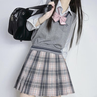 车厘子 JK制服 在逃公主 黑粉色格裙 43cm