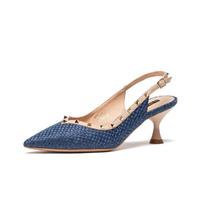 ST&SAT 星期六 女士高跟单鞋 SS11114231 蓝色 34