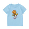 DDCat 叮当猫 DX-604 儿童短袖T恤 蓝色 105cm