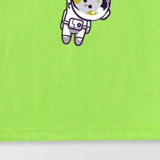 DDCat 叮当猫 DX-604 儿童短袖T恤 绿色 160cm