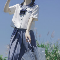 樱花家族 JK水手服 小野泉 灰蓝色水手服套装 B款42cm