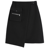 LILY 丽丽 女士A字半身裙 121340C6825510 黑色 XS