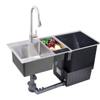 芝太水槽洗碗机智能一体式嵌入式家用全自动消毒超声波刷碗机8套