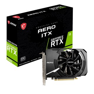 Prime会员：MSI 微星 GeForce RTX 3060 AERO ITX 12G OC 游戏显卡