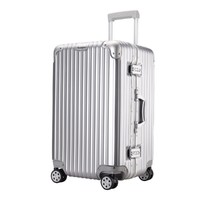 SEALION 时尚超大容量加厚铝框拉杆箱万向轮男女硬箱海关锁旅行箱行李箱