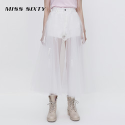 MISS SIXTY 21秋新款天使系列牛仔裤裙女网纱