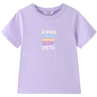 Annil 安奈儿 亲子装儿童短袖T恤