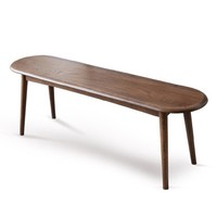 YESWOOD 源氏木语 实木长条凳家用橡木条凳现代简约创意板凳原木长凳床尾凳