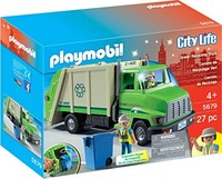 playmobil 摩比世界 绿色回收卡车玩具