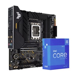 ASUS 华硕 TUF GAMING B660M-PLUS D4 主板 + 英特尔 i5-12400F CPU 板U套装