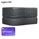 logitech 罗技 ERGO K860 108键 2.4G蓝牙无线薄膜键盘 黑色