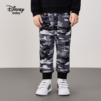 Disney 迪士尼 童装男童迷彩工装长裤儿童裤子宝宝休闲裤