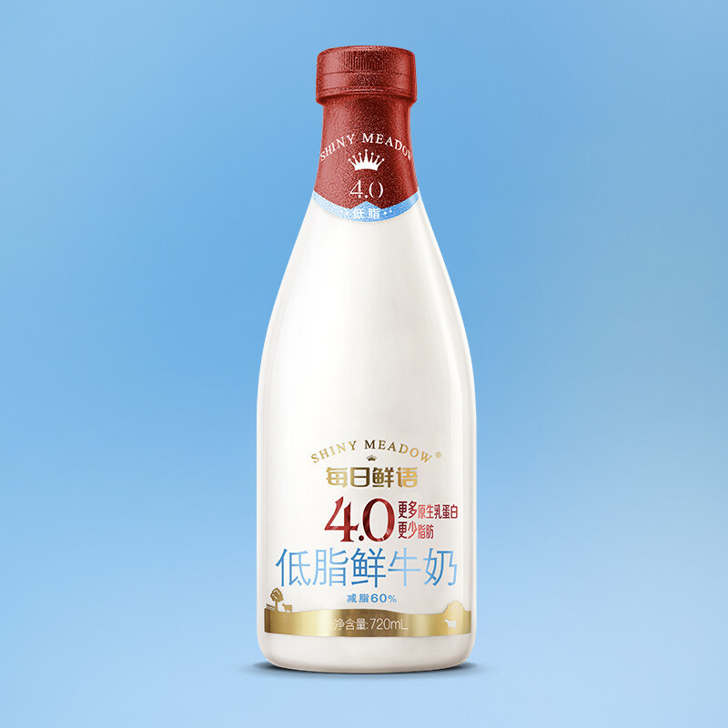 每日鲜语 4.0 低脂鲜牛奶 720ml