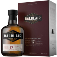 PLUS会员：Balblair 巴布莱尔 17年 单一麦芽苏格兰威士忌 46%vol 700ml