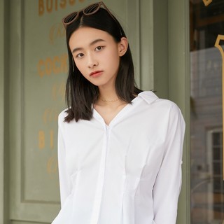 VERO MODA 女士七分袖衬衫 321231005 漂白色 XS