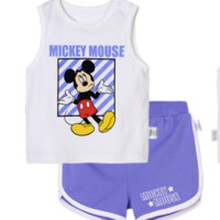 Disney 迪士尼 212T1243 男童背心套装 米白 120cm