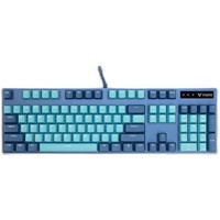 RAPOO 雷柏 V500 PRO 104键 有线机械键盘 青蓝 雷柏黑轴 单光