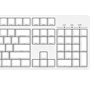 ikbc C104 104键 有线机械键盘 侧刻 白色 Cherry静音红轴 无光