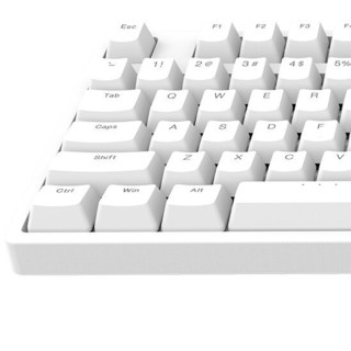 ikbc C104 104键 有线机械键盘 正刻 白色 Cherry静音红轴 无光
