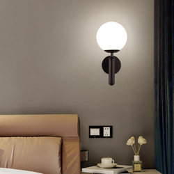 CHIGO 志高 北欧风格壁灯客厅卧室床头灯充电现代简约创意电视背景墙走廊壁灯