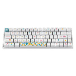 Akko 艾酷 3068B 三模機械鍵盤 68鍵 Akko果凍粉軸 哆啦A夢-彩虹版