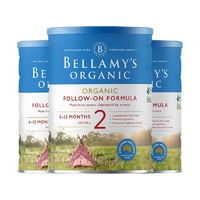 PLUS会员：BELLAMY'S 贝拉米 经典有机系列 婴儿奶粉 2段 900g*3罐