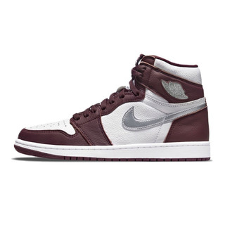 AIR JORDAN 正代系列 Air Jordan 1 Retro High OG 男子篮球鞋 555088-611 酒红/白色 44