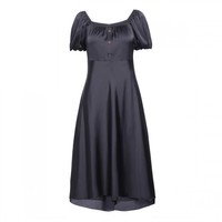 ochirly 欧时力 女士中长款连衣裙 1NZ1084110 黑色 L