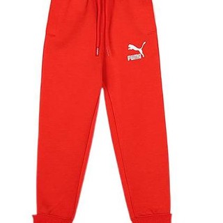 PUMA 彪马 ICONIC T7 TRACK PANTS DK CL B 儿童针织长裤 537128-11 鲜红色 130cm