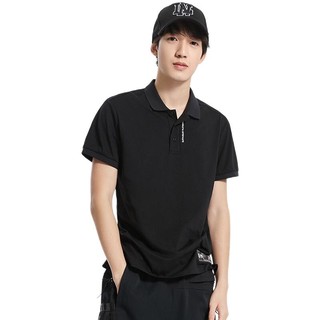 LI-NING 李宁 badfive反伍系列 男子POLO衫 APLQ067-2 黑色 M