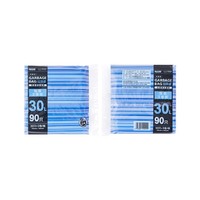 旭包鲜 日本品牌垃圾袋30L蓝色6卷180只家用大号点段式增厚强韧清洁袋