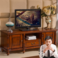 李布艺 美式实木电视柜茶几组合桃花芯木小户型客厅卧室现代简约电视机柜