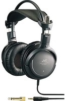 JVC 杰伟世 HARX900 动态声音高级全尺寸耳机,黑色