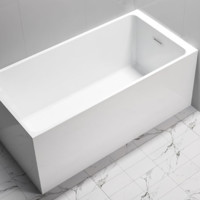 AQUA NOVO 碧澜 F-58 独立式浴缸 两面裙边 1.4m 进口亚克力款